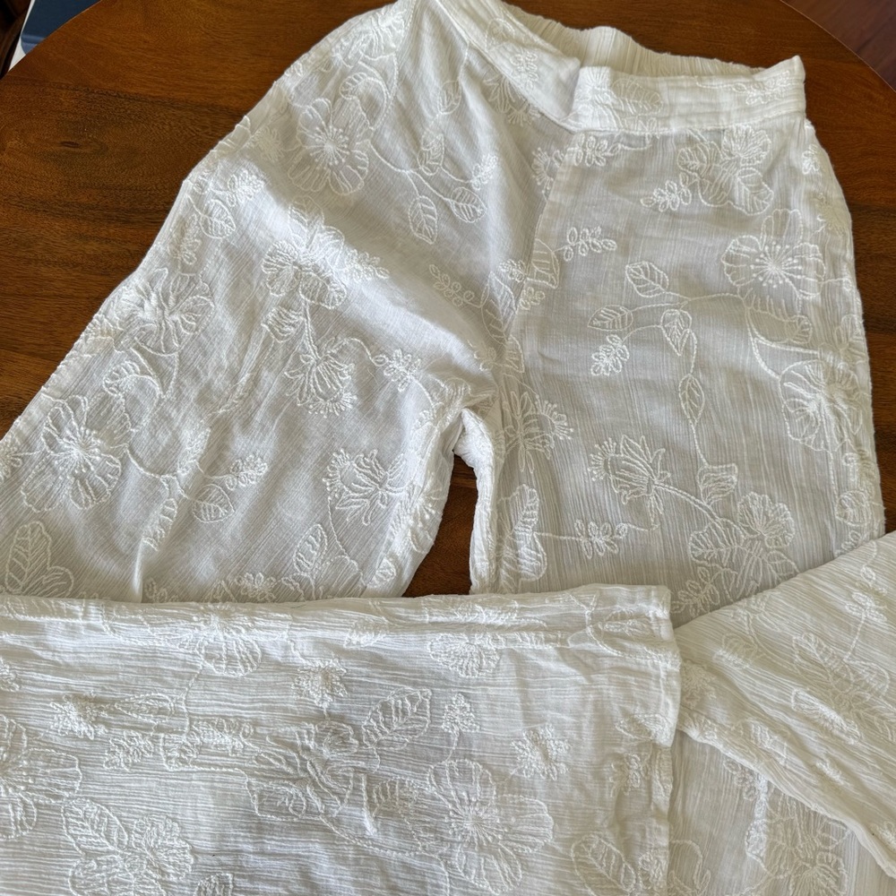 House Of Harlow 1960 - Cotton Embroidered Pants - Picture 6 of 7
